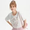 Summer Sweet Girl Style Three-Dimensional Lace T-shirt -Kawaii Fashion Shop Summer Sweet Girl Style Three Dimensional Lace T shirt 11