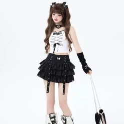 Summer Sweet Girl Y2K Style Tulle Skirt 12 Summer Sweet Girl Y2K Style Tulle Skirt -Kawaii Fashion Shop Summer Sweet Girl Y2K Style Tulle Skirt 10