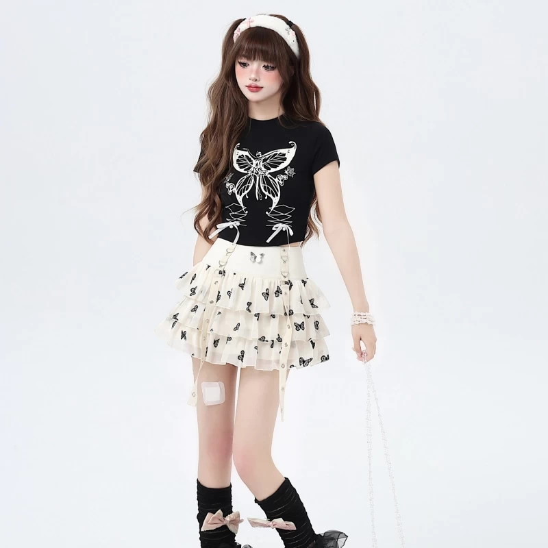 Summer Sweet Girl Y2K Style Tulle Skirt 4 Summer Sweet Girl Y2K Style Tulle Skirt - Image 2