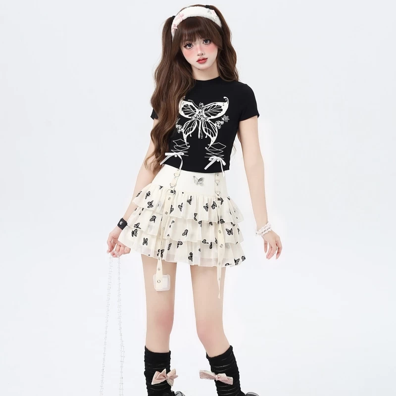 Summer Sweet Girl Y2K Style Tulle Skirt 9 Summer Sweet Girl Y2K Style Tulle Skirt - Image 7