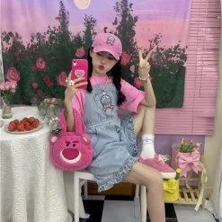 Summer Sweet Soft Girl Style Denim Overalls 14 Summer Sweet Soft Girl Style Denim Overalls -Kawaii Fashion Shop Summer Sweet Soft Girl Style Denim Overalls 3