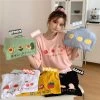 Kawaii Casual Fruit Print T-Shirt -Kawaii Fashion Shop Summer T Shirt Women fruit printed 2021 new short sleeve T shirt female wholesale Female Tee