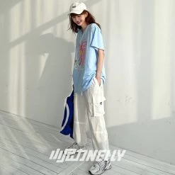 Summer Trend Cartoon Bear All-match T-shirt 12 Summer Trend Cartoon Bear All-match T-shirt -Kawaii Fashion Shop Summer Trend Cartoon Bear All match T shirt 2