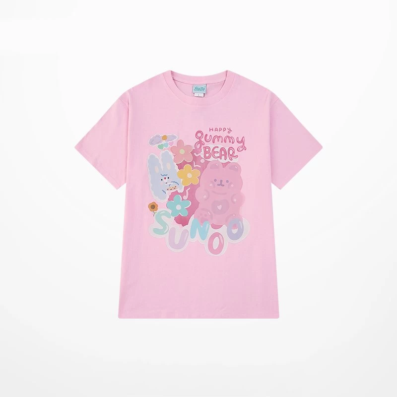 Summer Trend Cartoon Bear All-match T-shirt 7 Summer Trend Cartoon Bear All-match T-shirt - Image 5