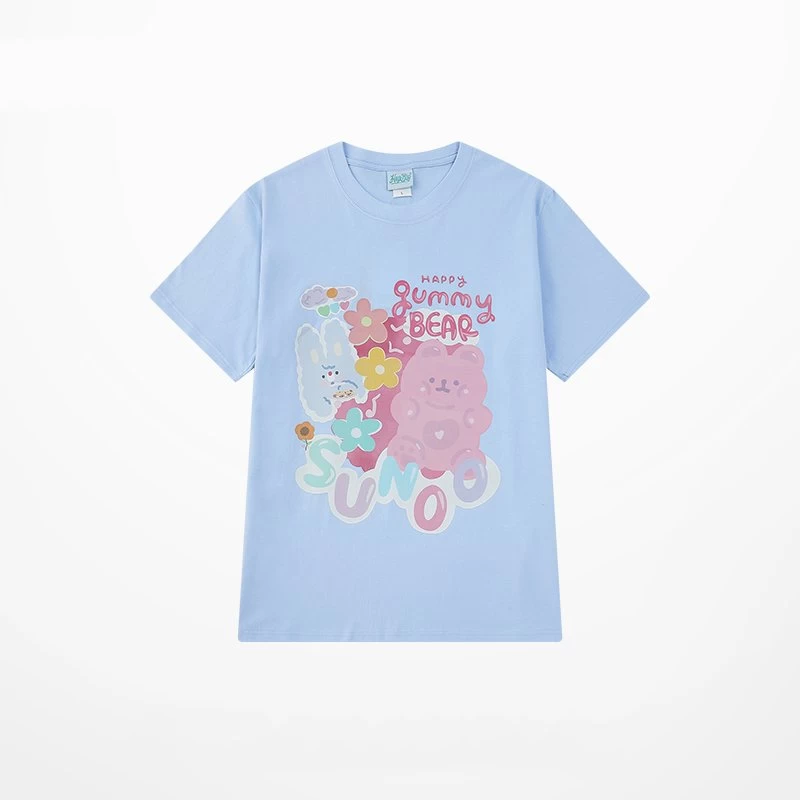 Summer Trend Cartoon Bear All-match T-shirt 8 Summer Trend Cartoon Bear All-match T-shirt - Image 6