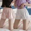 Harajuku Lace Pure Color Short 2 Harajuku Lace Pure Color Short -Kawaii Fashion Shop Summer Women Satin Silk Safety Short Pants Lace Patchwork Female Shorts Boxer Soft Cool Pajamas Sleep