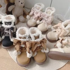 Sweet And Cute Round Toe Plush Snow Boots 11 Sweet And Cute Round Toe Plush Snow Boots -Kawaii Fashion Shop Sweet And Cute Round Toe Plush Snow Boots 6