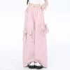 Sweet Dopamine Style Pink Bow Wide Leg Pants -Kawaii Fashion Shop Sweet Dopamine Style Pink Bow Wide Leg Pants 2