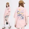 Sweet Girl Style Cartoon Hand-Painted Small Shark Print T-shirt -Kawaii Fashion Shop Sweet Girl Style Cartoon Hand Painted Small Shark Print T shirt 9
