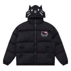 Sweet Girl Style Kitty Cat Embroidered Thickened Jacket 16 Sweet Girl Style Kitty Cat Embroidered Thickened Jacket -Kawaii Fashion Shop Sweet Girl Style Kitty Cat Embroidered Thickened Jacket 2
