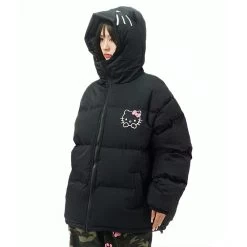 Sweet Girl Style Kitty Cat Embroidered Thickened Jacket 14 Sweet Girl Style Kitty Cat Embroidered Thickened Jacket -Kawaii Fashion Shop Sweet Girl Style Kitty Cat Embroidered Thickened Jacket 6