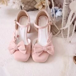 Sweet High-Heeled Heart Hollow Lolita Sandals -Kawaii Fashion Shop Sweet High Heeled Heart Hollow Lolita Sandals 13