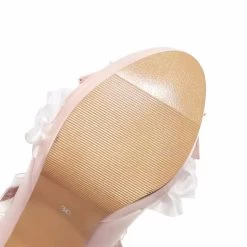 Sweet Lace Bow Lolita Mary Janes Shoes -Kawaii Fashion Shop Sweet Lace Bow Lolita Mary Janes Shoes 1