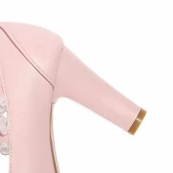 Sweet Lace Bow Lolita Mary Janes Shoes -Kawaii Fashion Shop Sweet Lace Bow Lolita Mary Janes Shoes 4