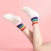 Sweet Rainbow Stripe Socks -Kawaii Fashion Shop Sweet Rainbow Stripe Socks 2