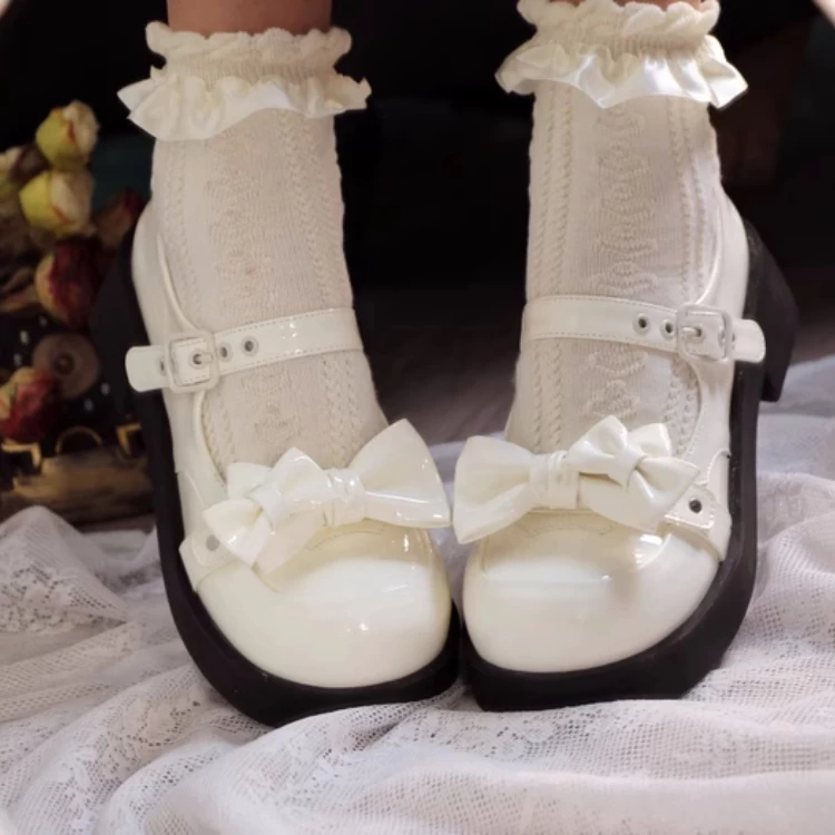 Sweet Round Toe With Bow Lolita Shoes 6 Sweet Round Toe With Bow Lolita Shoes - Image 4