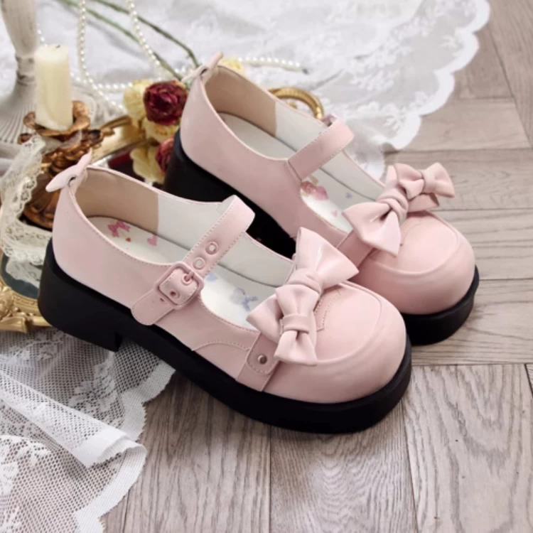 Sweet Round Toe With Bow Lolita Shoes 8 Sweet Round Toe With Bow Lolita Shoes - Image 6