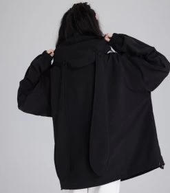 Sweet Style Pink Bunny Ears Windproof Jacket -Kawaii Fashion Shop Sweet Style Pink Bunny Ears Windproof Jacket 3
