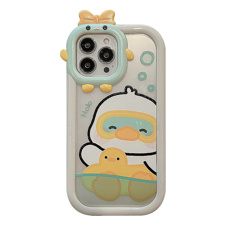 Kawaii Swimming Rng Duck IPhone Case 6 Kawaii Swimming Rng Duck IPhone Case - Image 4