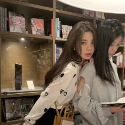 Sweet Thin Long Sleeve Slim Sweater -Kawaii Fashion Shop Sweet Thin Long Sleeve Slim Sweater 5