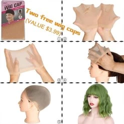Lolita Bobo Green Cosplay Wigs -Kawaii Fashion Shop Synthetic Wigs Short Straight Bobo Green Cosplay Wigs with Bangs for White black Women Girls Lolita 4
