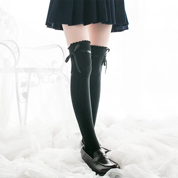 Japanese Cos Lace High Thigh Socks 6 Japanese Cos Lace High Thigh Socks - Image 4