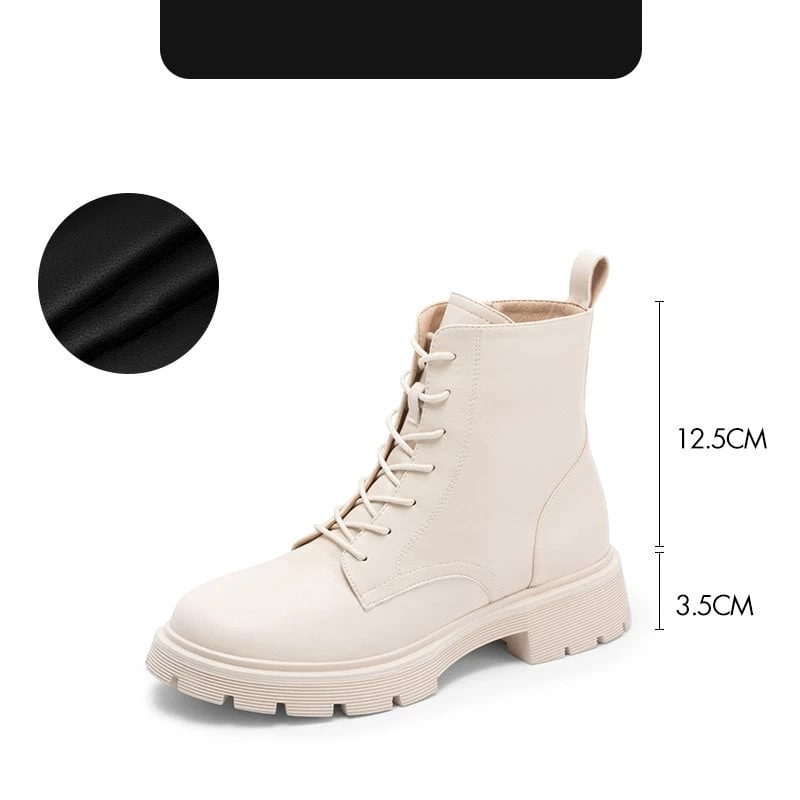 Thick-Soled British Style Short Boots 8 Thick-Soled British Style Short Boots - Image 6