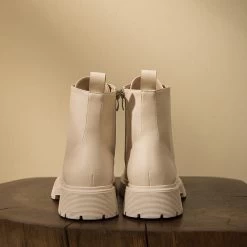 Thick-Soled British Style Short Boots 10 Thick-Soled British Style Short Boots -Kawaii Fashion Shop Thick Soled British Style Short Boots 6