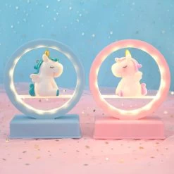 Kawaii Mini Unicorn Pastel Night Lamp