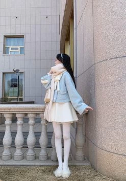 Winter Kawaii Sweet Mini Skirt -Kawaii Fashion Shop Winter Kawaii Sweet Mini Skirt 3