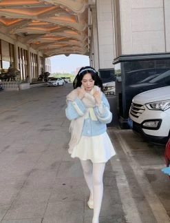 Winter Kawaii Sweet Mini Skirt -Kawaii Fashion Shop Winter Kawaii Sweet Mini Skirt 6