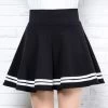 Kawaii Stripes Black Mini Skirt 2 Kawaii Stripes Black Mini Skirt -Kawaii Fashion Shop Winter and Summer style Brand women skirt elastic faldas ladies midi skirts Sexy Girl mini short.jpg 640x640