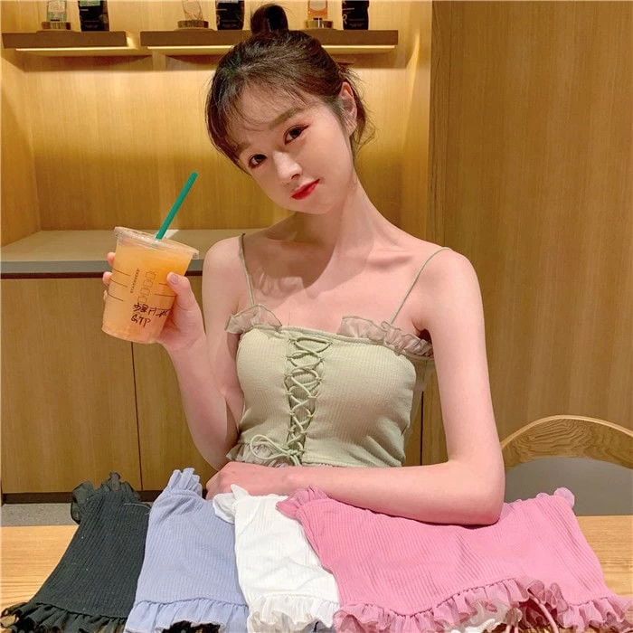 Harajuku Back Drawstring Crop Top 6 Harajuku Back Drawstring Crop Top - Image 4