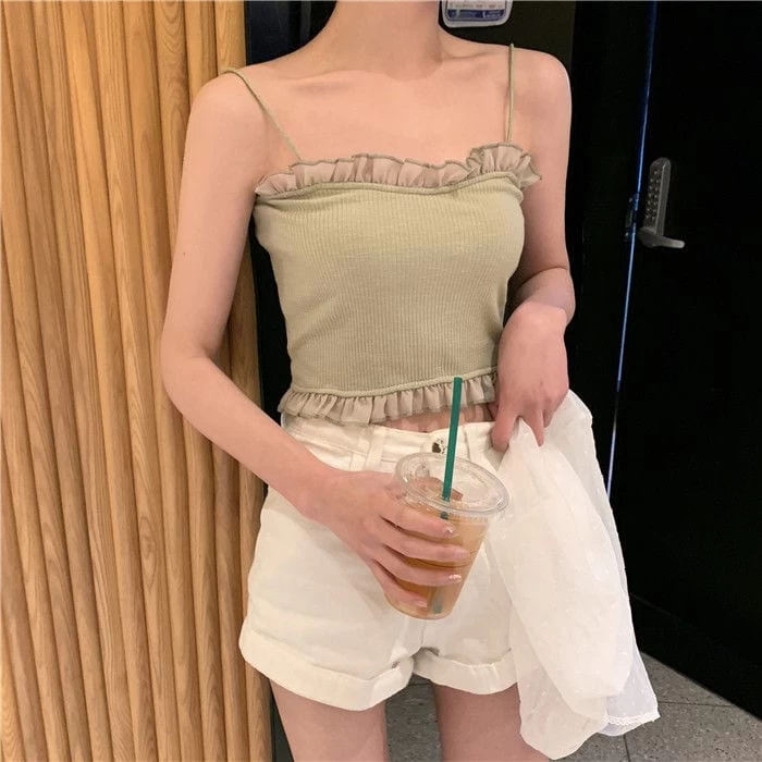 Harajuku Back Drawstring Crop Top 3 Harajuku Back Drawstring Crop Top