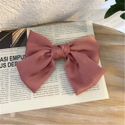 Kawaii Bowknot Hair Accessories -Kawaii Fashion Shop Women Girl Big Bow knot Tie Barrette Hair clips Hairpins Bands Fabric Fashion Korean Lady Head 4