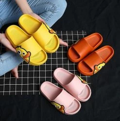 Cute Duck Slides Sandals 12 Cute Duck Slides Sandals -Kawaii Fashion Shop Women Men Slippers Summer Beach Slides Candy Sandals Flip Flops Cartoon Duck Bear Thick Soled Ladies 4
