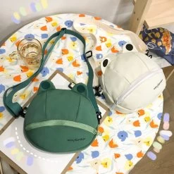 Kawaii Frog Small Round Bag -Kawaii Fashion Shop Women Personality Cute Frog Small Round Bag 2021 New Korean Canvas Bag Female ins Student Shoulder 4