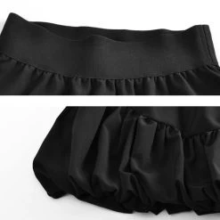 Solid Sweet A-line Skirts 11 Solid Sweet A-line Skirts -Kawaii Fashion Shop Women Skirts Sweet Fresh High Waist Solid A line Princess Girl Irregular Design Korean Style Ulzzang 4