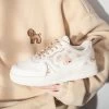 Kawaii Cartoon Bear Sneakers -Kawaii Fashion Shop Women Sports Kawaii Shoes Sneakers Platform White Anime Spring Tennis Lolita Flat Vulcanize Running Korean Rubber