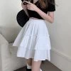 Harajuku High-waisted Layered Skirt -Kawaii Fashion Shop Women Summer Pure Witty Ruffles Patchwork Skirts Design Sense High Waist Thin 2021 New Ins Tide
