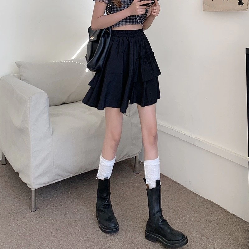 Harajuku High-waisted Layered Skirt 6 Harajuku High-waisted Layered Skirt - Image 4