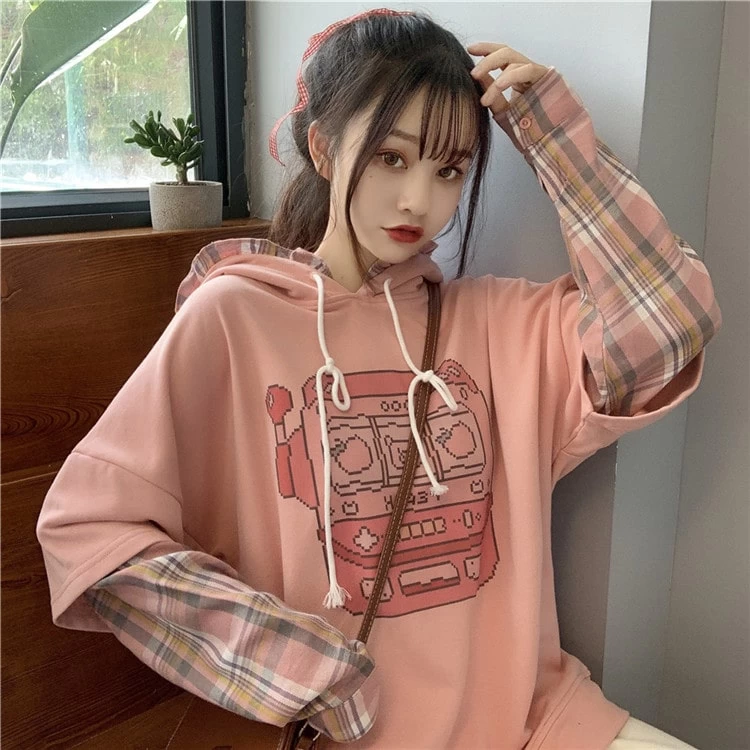 Kawaii Pink Game Machine Hoodies 3 Kawaii Pink Game Machine Hoodies