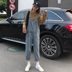 Kawaii Straight Leg Overall Pants