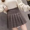 Women’s High-waist Plaid Skirt