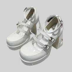 Y2k Style Mary Jane Lolita High Heels Shoes 12 Y2k Style Mary Jane Lolita High Heels Shoes -Kawaii Fashion Shop Y2k Style Mary Jane Lolita High Heels Shoes 6