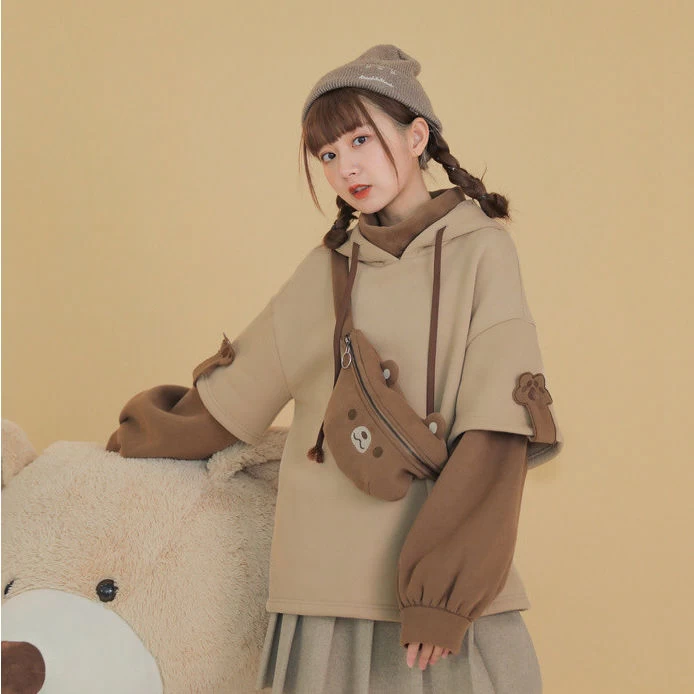 Harajuku Aesthetic Bear Hoodie 5 Harajuku Aesthetic Bear Hoodie - Image 3