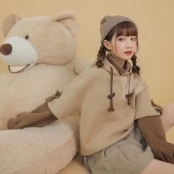 Harajuku Aesthetic Bear Hoodie 12 Harajuku Aesthetic Bear Hoodie -Kawaii Fashion Shop harajuku aesthetic bear anime hoodie women korean kawaii crewneck long sleeve oversized streetwear kpop Y2K winter 4