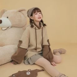 Harajuku Aesthetic Bear Hoodie 13 Harajuku Aesthetic Bear Hoodie -Kawaii Fashion Shop harajuku aesthetic bear anime hoodie women korean kawaii crewneck long sleeve oversized streetwear kpop Y2K winter 5
