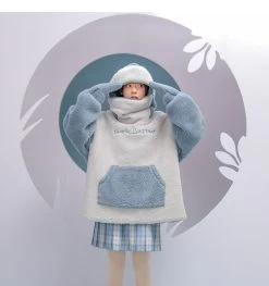 Kawaii Shark Zipper Hoodie -Kawaii Fashion Shop harajuku aesthetic shark anime hoodie woman korean kawaii crewneck long sleeve oversized streetwear kpop fall winter 5