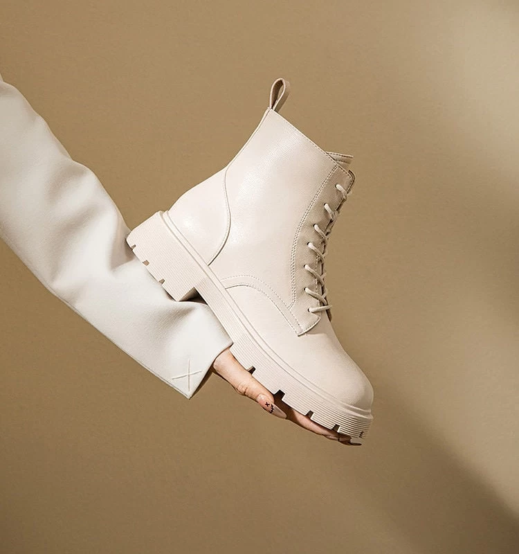 Thick-Soled British Style Short Boots 7 Thick-Soled British Style Short Boots - Image 5